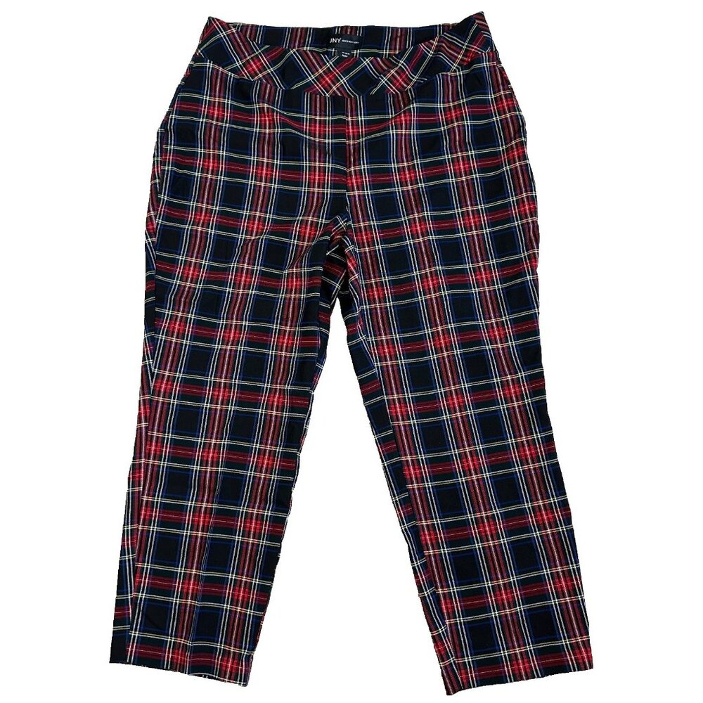 Jones New York Pull on Pants Size‎ 2X Tartan Plaid